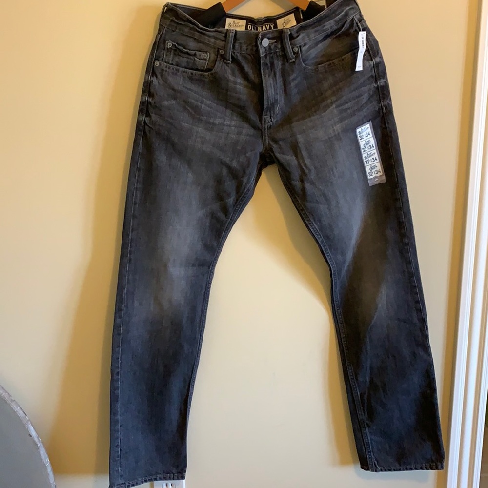 Slim straight jeans
